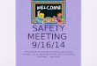 BSES SAFETY MEETING  9/16/14