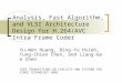 Analysis, Fast Algorithm, and VLSI Architecture Design for H.264/AVC Intra Frame Coder