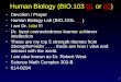 Human Biology (BIO.103  01  or  02 )