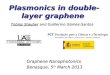 Plasmonics  in double-layer  graphene
