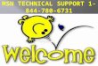 MSN Support Contact Number 1-844-780-6731