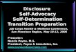 Disclosure  Self-Advocacy Self-Determination Transition Preparation