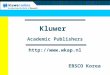 Kluwer  Academic Publishers