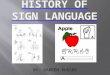 History of sign language