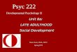 Psyc 222 Developmental Psychology II