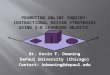 Promoting Online Inquiry: Instructional Design Strategies Using 3-D Learning Objects