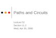 Paths and Circuits