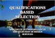 QUALIFICATIONS BASED  SELECTION