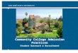 Community College Admission Practices