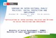 SEMINAR ON INTER-SECTORAL PUBLIC POLICIES: SOCIAL PROTECTION AND EMPLOYMENT