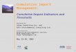 Cumulative Impact Management: Cumulative Impact Indicators and Thresholds