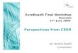 EuroRoadS Final Workshop Brussels 27 th  June 2006  Perspectives from CEDR