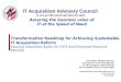 Transformation Roadmap for Achieving Sustainable IT Acquisition Reform