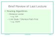 Brief Review of Last Lecture