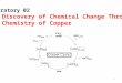 Laboratory 02 The Discovery of Chemical Change Through  the Chemistry of Copper
