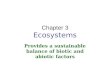 Chapter 3 Ecosystems