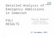 Detailed Analysis of Emergency Admissions in Somerset FULL RESULTS