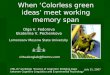 When ‘Colorless green ideas’ meet working memory span