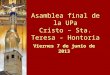 Asamblea final de la UPa Cristo – Sta. Teresa - Hontoria