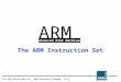 The ARM Instruction Set
