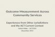Outcome Measurement Across Community Services