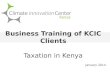Business Training of KCIC Clients Taxation in Kenya