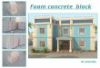 Foam concrete  block