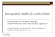 Integrated medical curriculum