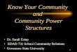 Know Your Community  and  Community Power Structures