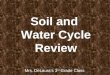 Soil and  Water Cycle Review