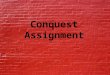 Conquest Assignment