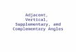 Adjacent,  Vertical,  Supplementary, and Complementary Angles