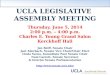 UCLA Legislative  Assembly Meeting