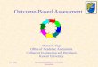 Outcome-Based Assessment