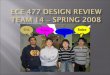 ECE 477 Design Review Team 14    Spring 2008