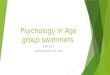 Psychology in Age group swimmers