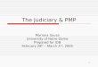 The Judiciary & PMP