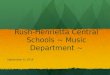Rush-Henrietta Central Schools ~ Music  Department ~