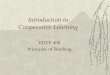 Introduction to Cooperative Learning