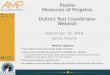 Alaska Measures  of Progress District Test Coordinator Webinar