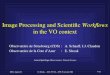 Image Processing and Scientific  Workflows in the VO context