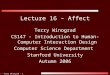 Lecture 16 – Affect Terry Winograd CS147 - Introduction to Human-Computer Interaction Design