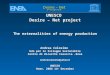 UNESCO  Desire – Net project The externalities of energy production Andrea Colosimo