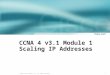 CCNA 4 v3.1 Module 1 Scaling IP Addresses