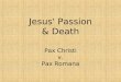 Jesus' Passion & Death