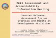 2013 Assessment and  Accountability  Information  Meeting