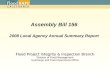Assembly Bill 156 2008 Local Agency Annual Summary Report