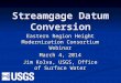 Streamgage Datum Conversion