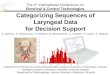 Categorizing Sequences of Laryngeal Data for Decision Support