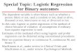Special Topic: Logistic Regression for Binary outcomes